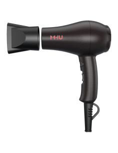 Secador de Pelo Mini Profesional 1000W Cerámico iónico Negro
