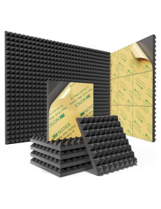 Paneles Acústicos Sonicism 12 Piezas 30.48x30.48cm Negro