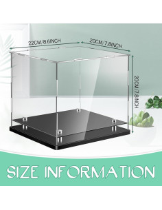 Estuche de exhibición para sombreros Barydat 21.8 cm Acrílico 2