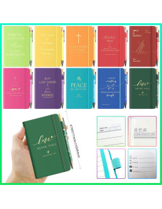 10 Cuadernos de Oración Cristiana A6 Ctsotmybs con Bolígrafos 2