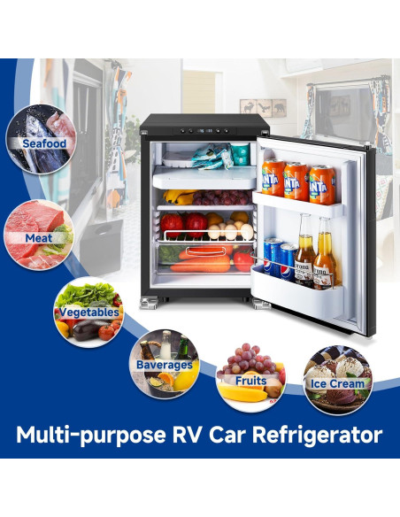 Refrigerador Congelador BODEGA 45L 12V para RV y Camping