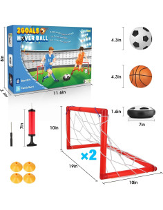Balón de Fútbol Flotante Growsland con 2 Metas LED para Niños 2