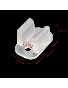 100 Clips Sujetadores para Tira de Luz LED 4.5-6mm Pastlla 2