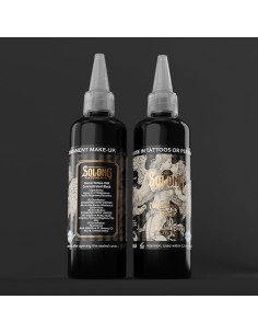Tinta para Tatuajes Solong 200ml Negra Profesional Concentrada 2