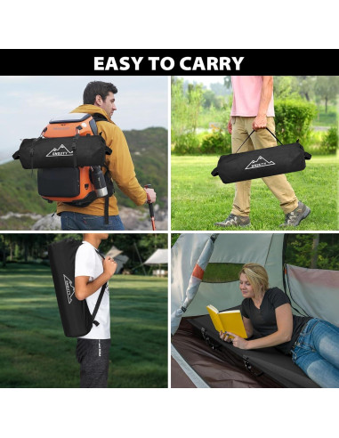 Cama de Camping Ajustable SNSUTY XL 150 kg Plegable 2.7 kg