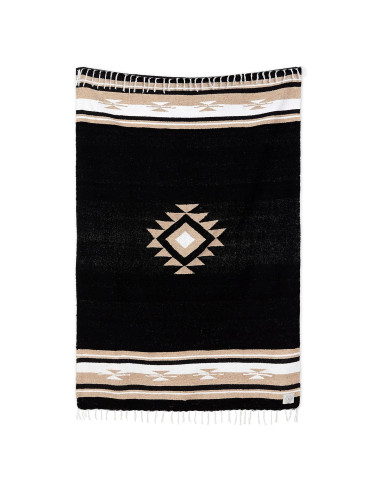 Manta Mexicana Laguna Beach Textile Co Negra 178x122 cm