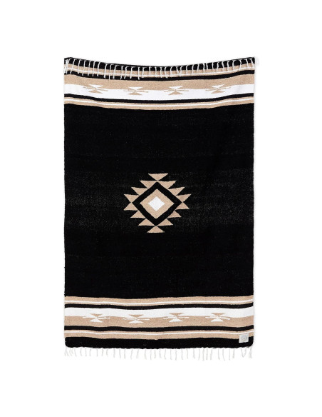 Manta Mexicana Laguna Beach Textile Co Negra 178x122 cm