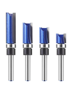 Juego de Brocas de Fresadora BAIDETS 4 Pcs 1/2" (1.27 cm) para Carpintería