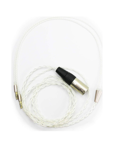 Cable balanceado XLR 4 pines NewFantasia 2m plata para Hifiman