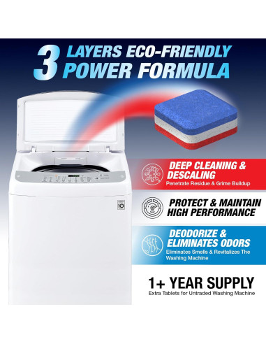 Tabletas Limpiadoras SHIMMERIX para Lavadoras Carga Superior 14 Unidades