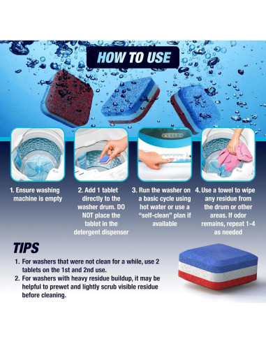 Tabletas Limpiadoras SHIMMERIX para Lavadoras Carga Superior 14 Unidades