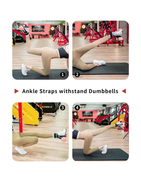 Correas de Tobillo para Mancuernas Serichamk Ajustables