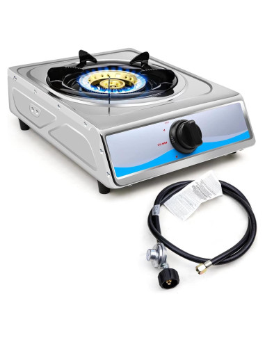 Cocina de Gas Portátil FORIMO de Acero Inoxidable 2.9 kW