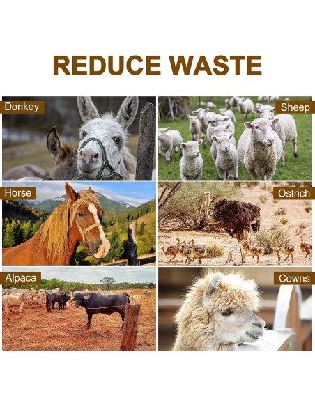 Bolsa de Alimentación para Caballos Sumind - 2 Pcs Malla Resistente