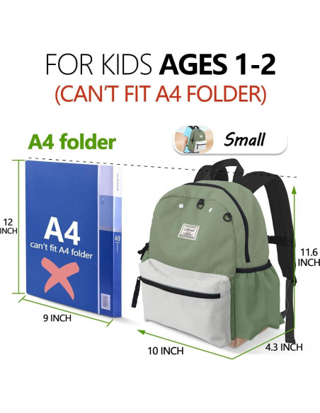 Mochila para Niños Pequeños ATGARK 8L Ecológica y Lavable