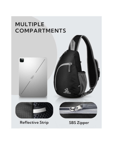 Mochila Cruzada WATERFLY Pequeña Resistente al Agua 7L