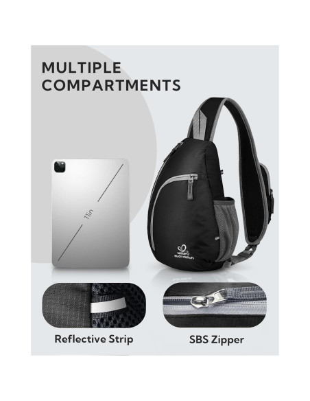 Mochila Cruzada WATERFLY Pequeña Resistente al Agua 7L