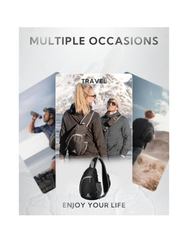 Mochila Cruzada WATERFLY Pequeña Resistente al Agua 7L