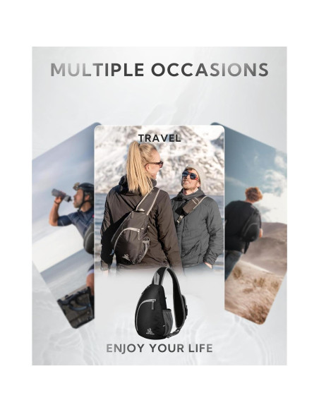 Mochila Cruzada WATERFLY Pequeña Resistente al Agua 7L