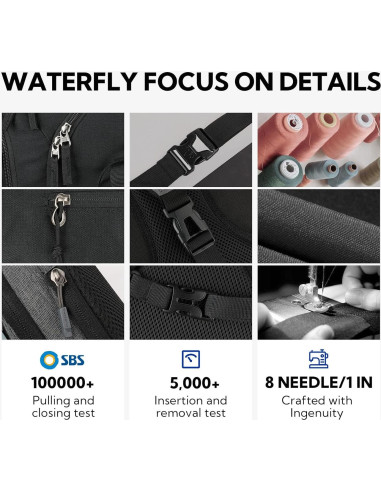 Mochila Cruzada WATERFLY Pequeña Resistente al Agua 7L