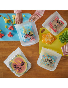Bolsas de Almacenamiento Reutilizables Pyrex Mickey Mouse 4 Pzas 2