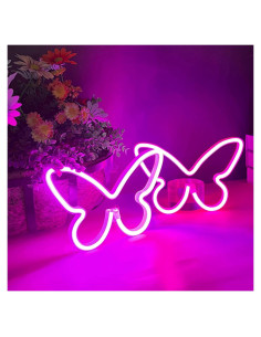 Luz LED Neon Mariposa BerniceKelly 23x17cm USB/Batería