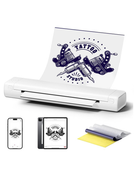 Impresora de Plantillas de Tatuaje Bluetooth Zoolion M08F