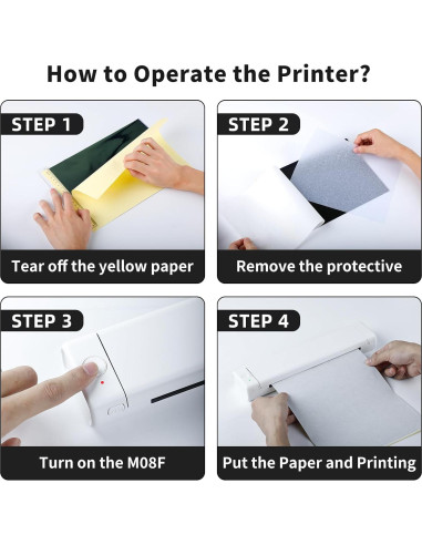 Impresora de Plantillas de Tatuaje Bluetooth Zoolion M08F