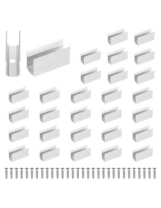 Soportes de Montaje para Luces LED PATIKIL, 30 Clips de Aluminio