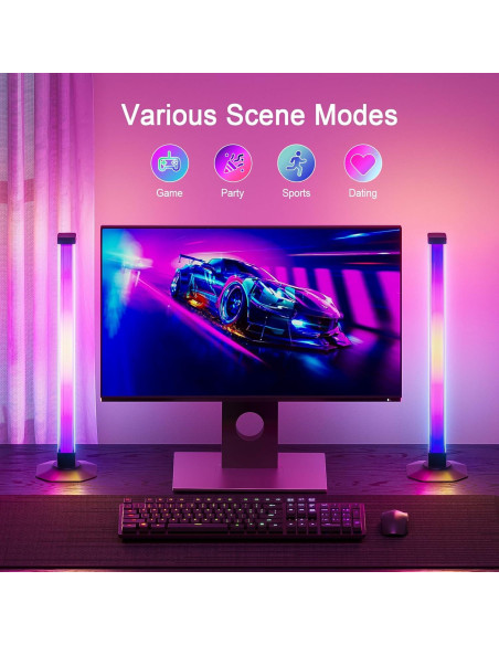 Barra de Luz LED RGB Velted con Sincronización Musical 33cm