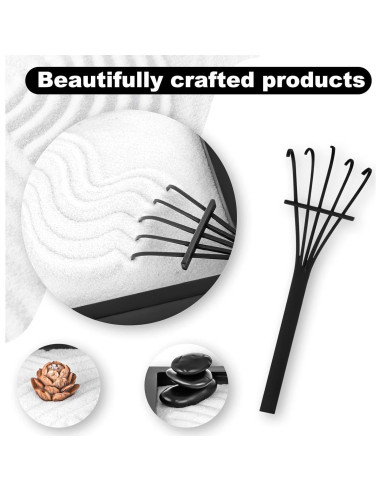 Kit Jardín Zen de Escritorio NIUBBI 15x15 cm con Flor de Loto