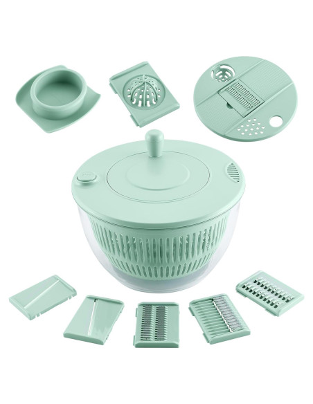 Escurridor de Lechuga Multifuncional Sayihexihe 5.3L Verde