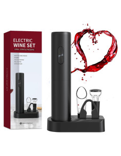 Juego de Sacacorchos Eléctrico ORIJOYNA 5 en 1 con Vertedor