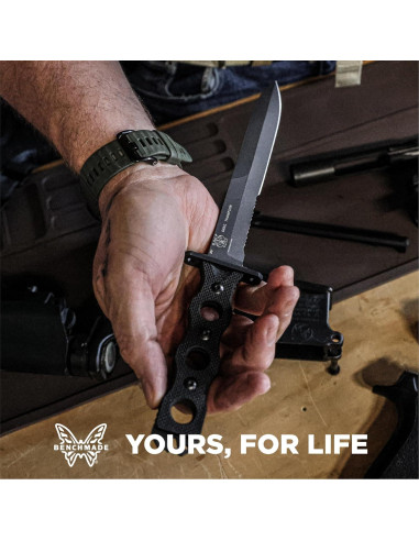 Cuchillo Táctico Benchmade SOCP 185SBK Mango G10 Negro