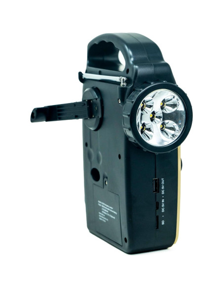 Linterna de Camping Kaito KA340 Solar Dynamo LED Radio Bluetooth