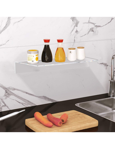 Estantes Flotantes Acrílicos Weiai 30.48x15.01 cm, Juego de 2