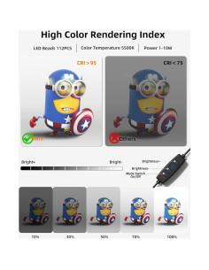 Caja de Luz Fotográfica Portátil Glendan 30x30 cm con 112 LED 2