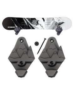 Soporte de Pared para Snowboard Impresión 3D Negro Universal