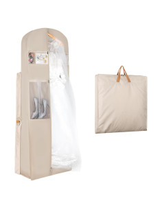 Bolsa de Vestido de Novia Zilink 182 cm con 5 Bolsillos Beige