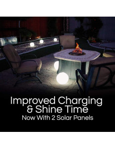 Luces Flotantes LED Solar 30 cm POP - Paquete de 4 Colores 2