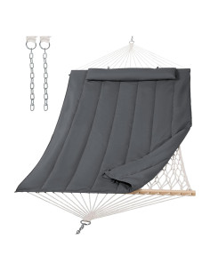 Hamaca para 2 Personas SUNCREAT Gris Oscuro 309.88x132.08 cm
