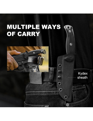 Cuchillo de Caza Kizer Ursa Major 11.3 cm Hoja AEB-L con Funda