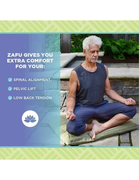 Cojín de Meditación Zafu Bean Products Redondo 35.5cm Aqua