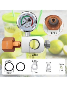 Adaptador de recarga CO2 YUANYUU para Soda Maker Terra/Duo/Art 2
