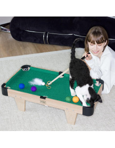 Mesa de Billar Mini 4 en 1 para Gatos VETRESKA 75x40x20cm 2