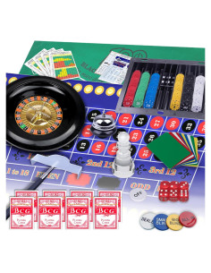 Juego de Casino 5 en 1 Wodgod: Póker, Blackjack, Ruleta, Craps