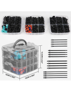 Kit de Sujetadores de Plástico 635PCS SEINECA - Clips Automotrices 2
