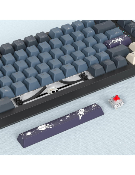 Teclado Mecánico Gaming Owpkeenthy 75% RGB 82 Teclas TKL