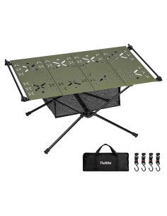 Mesa de Camping Plegable Thallike Verde Militar 61x37cm
