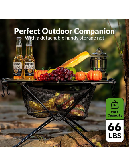 Mesa de Camping Plegable Thallike Verde Militar 61x37cm